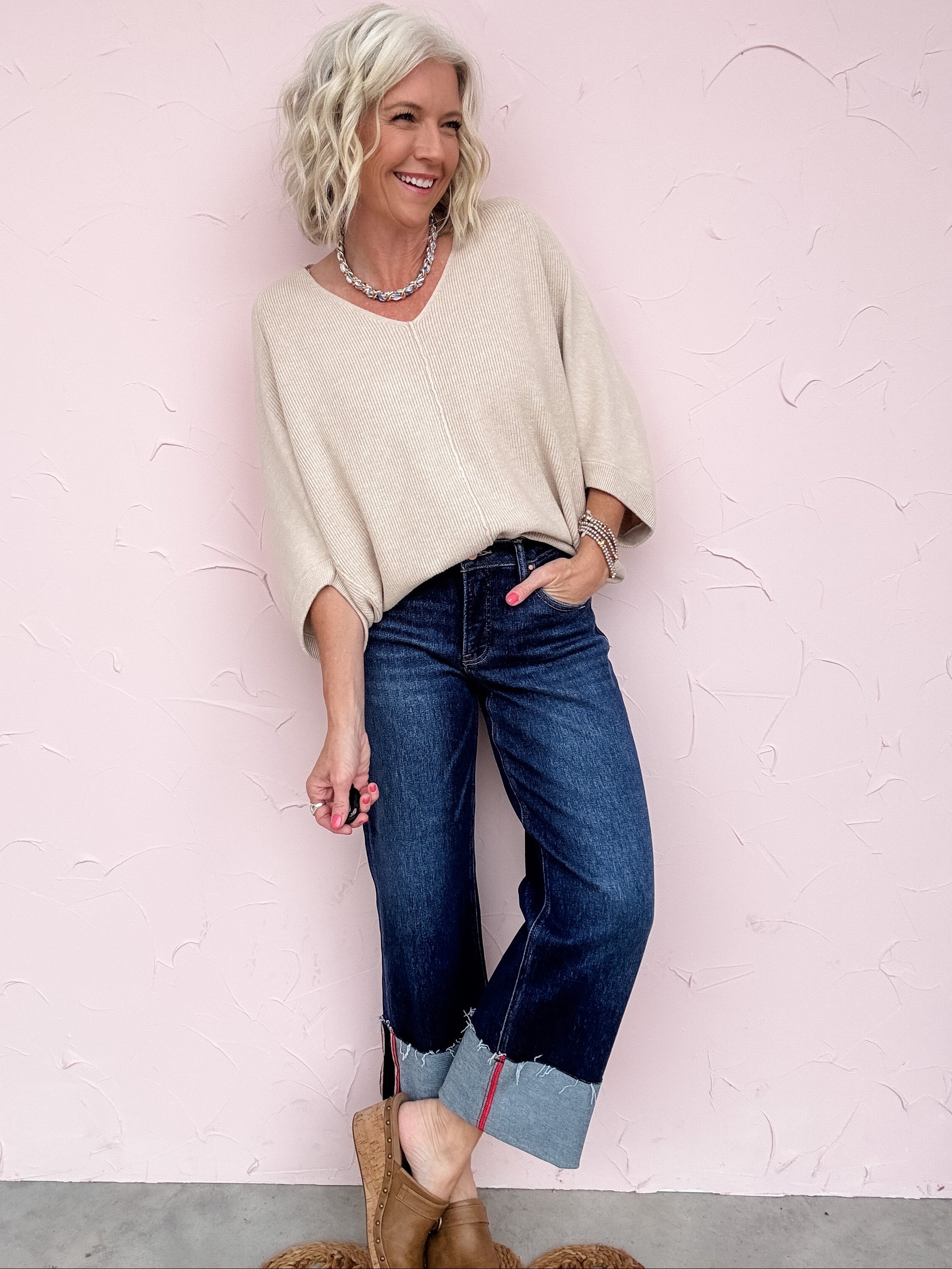 Main Street Cuffed Denim