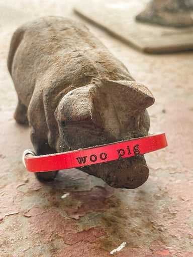 Woo Pig Leather Bracelet - Vintage Soul