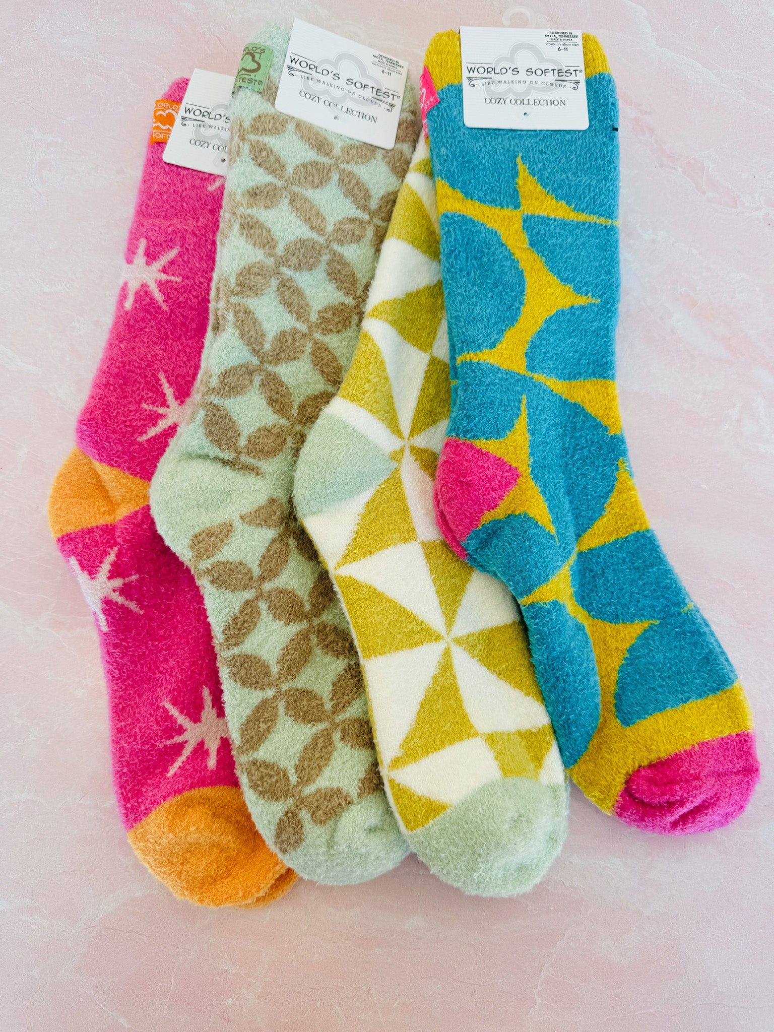 Cozy Up Retro Comfy Socks