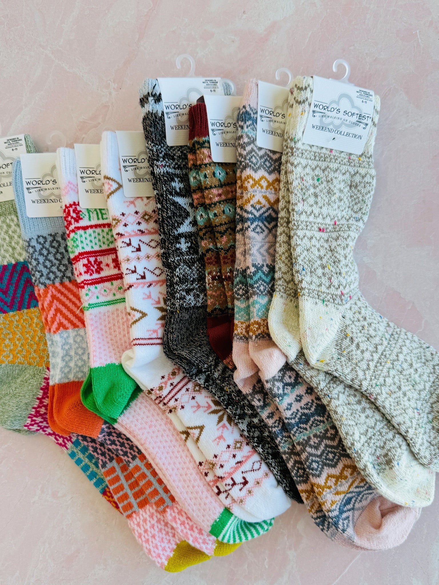 Fair Isle Cozy Collection Socks