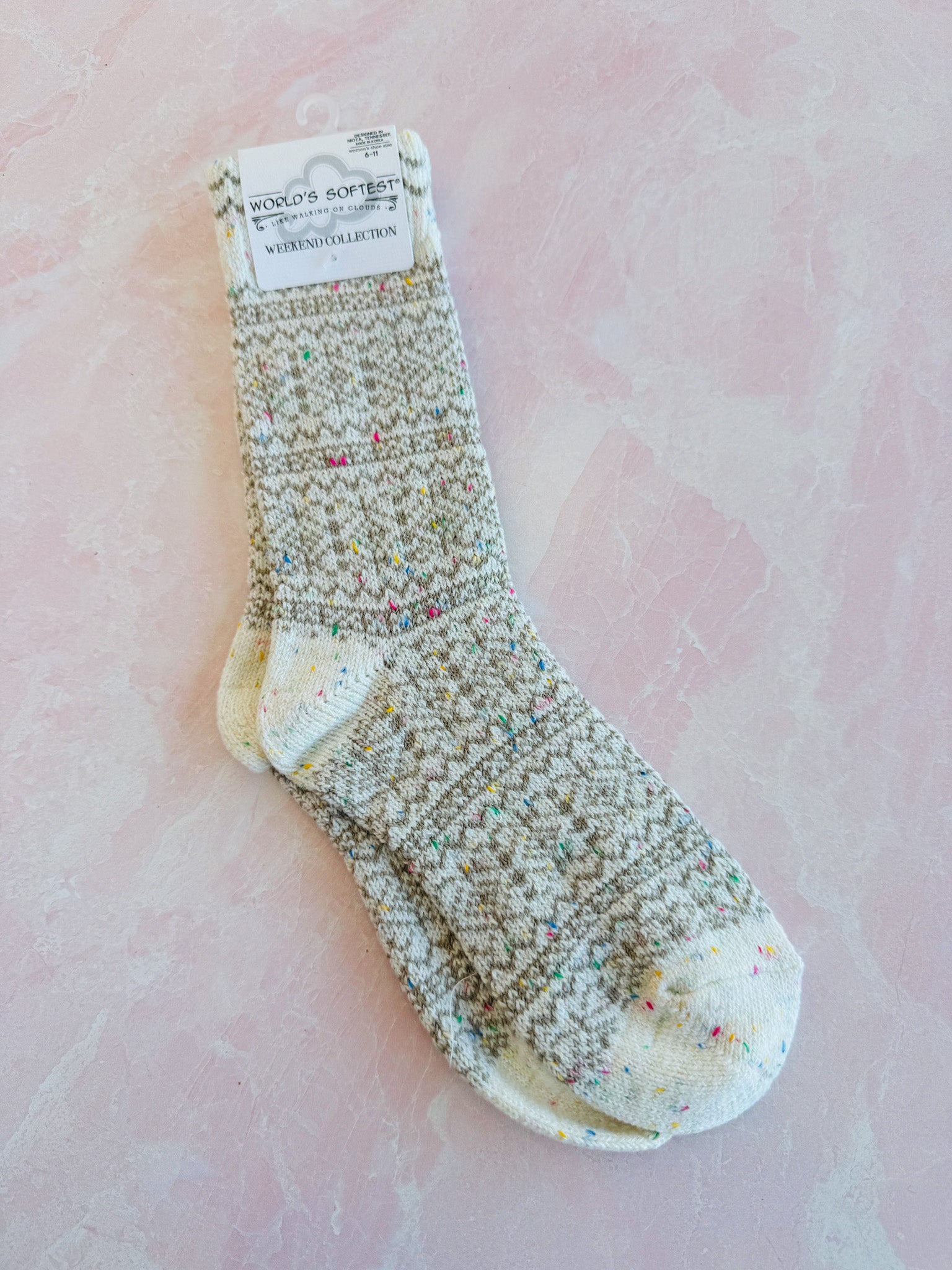 Fair Isle Cozy Collection Socks