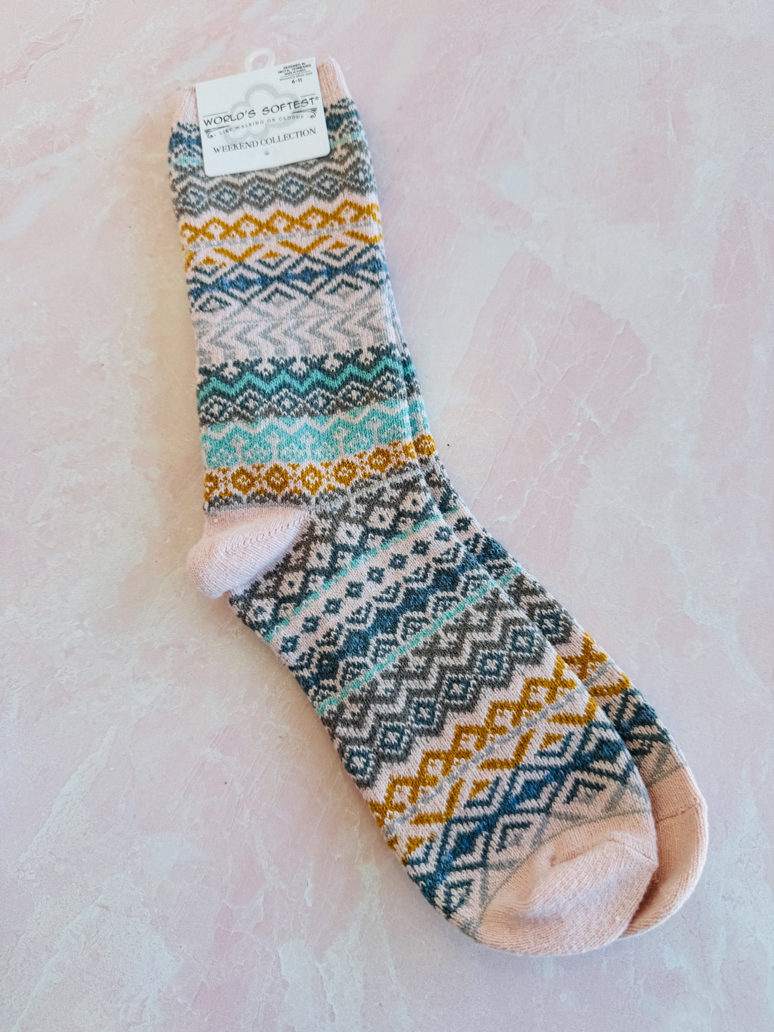 Fair Isle Cozy Collection Socks