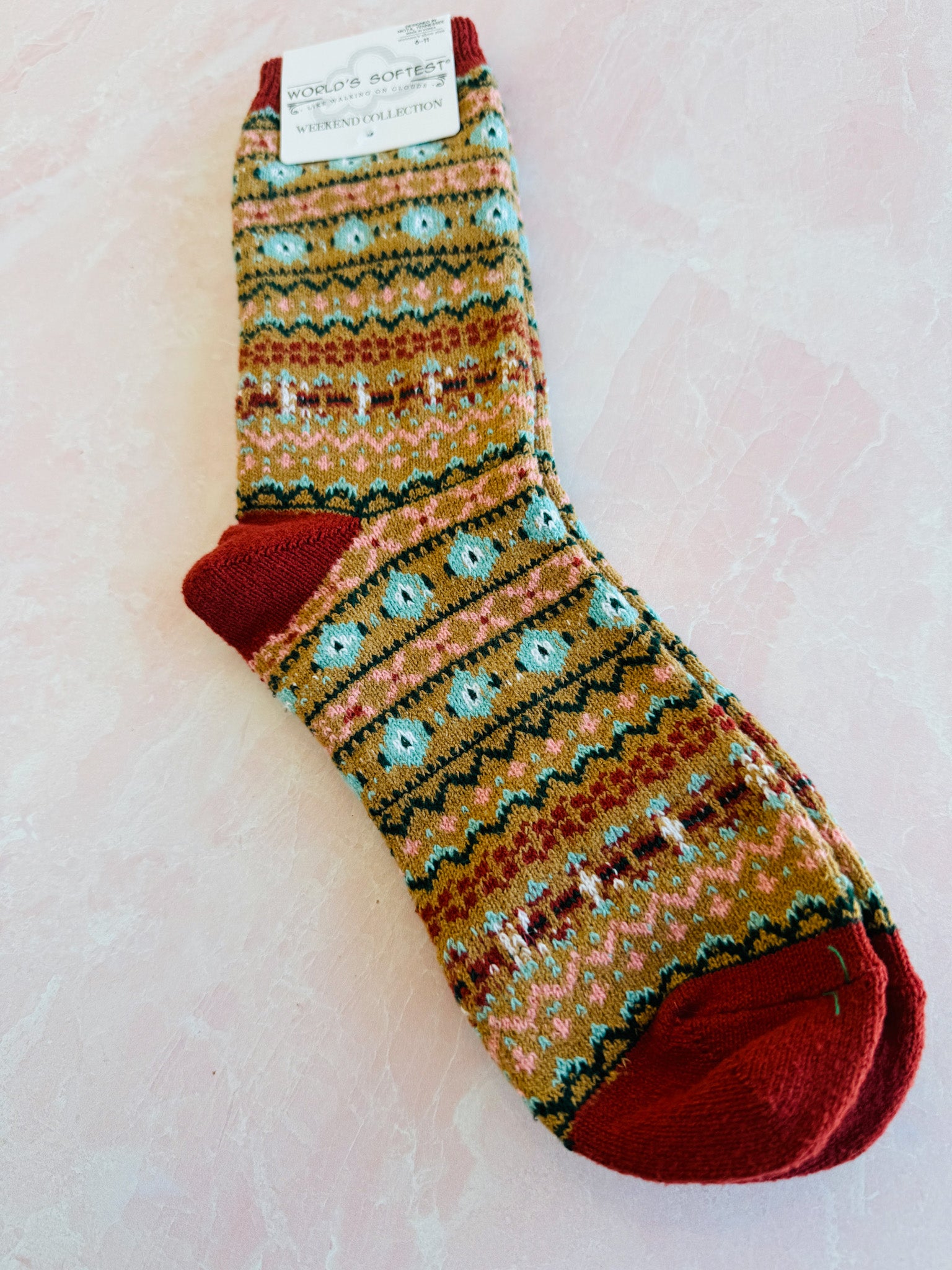 Fair Isle Cozy Collection Socks