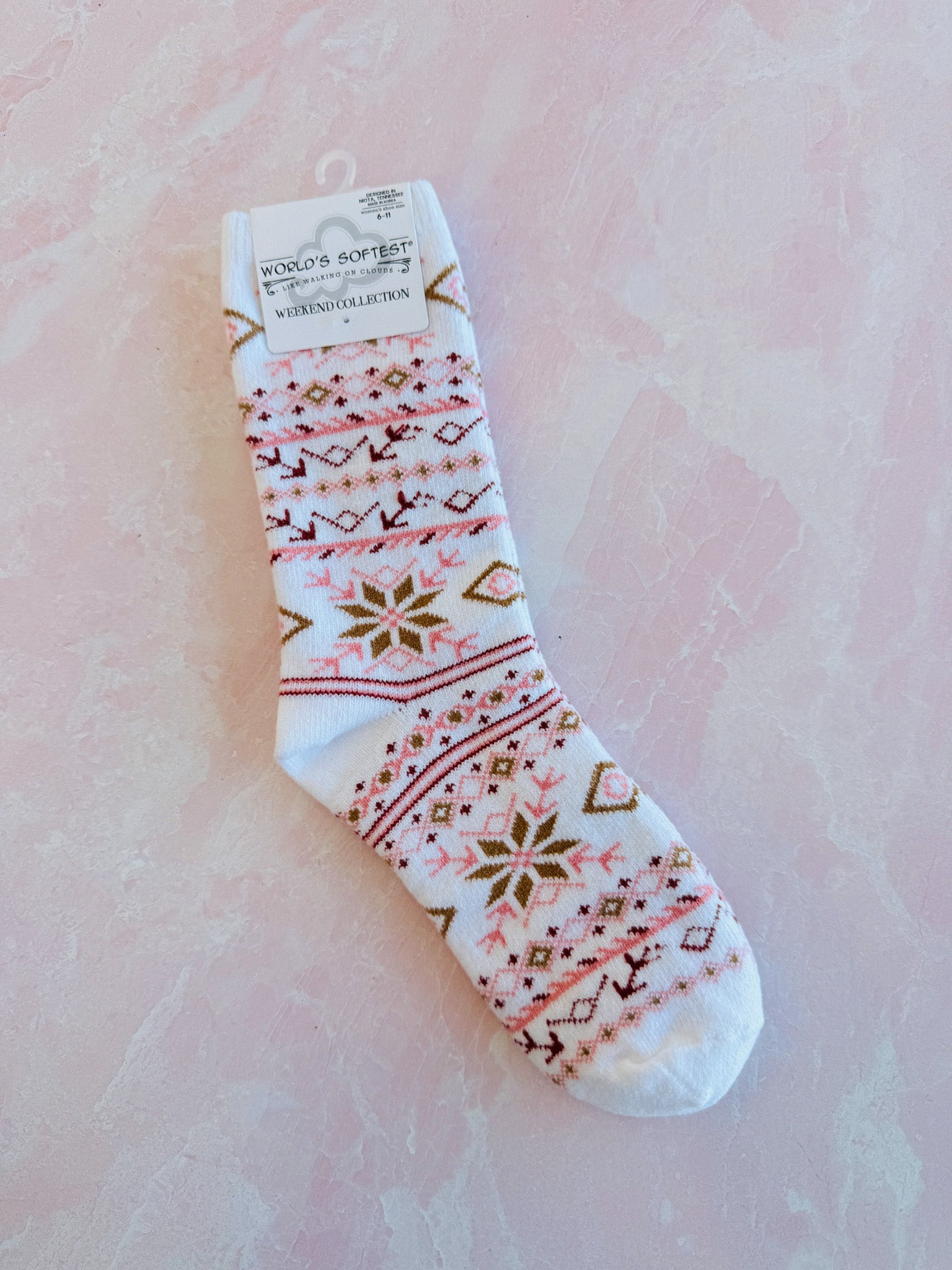 Fair Isle Cozy Collection Socks