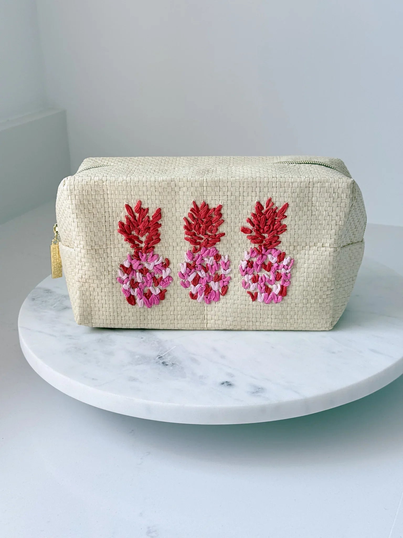 Paradise Pineapple Woven Pouch