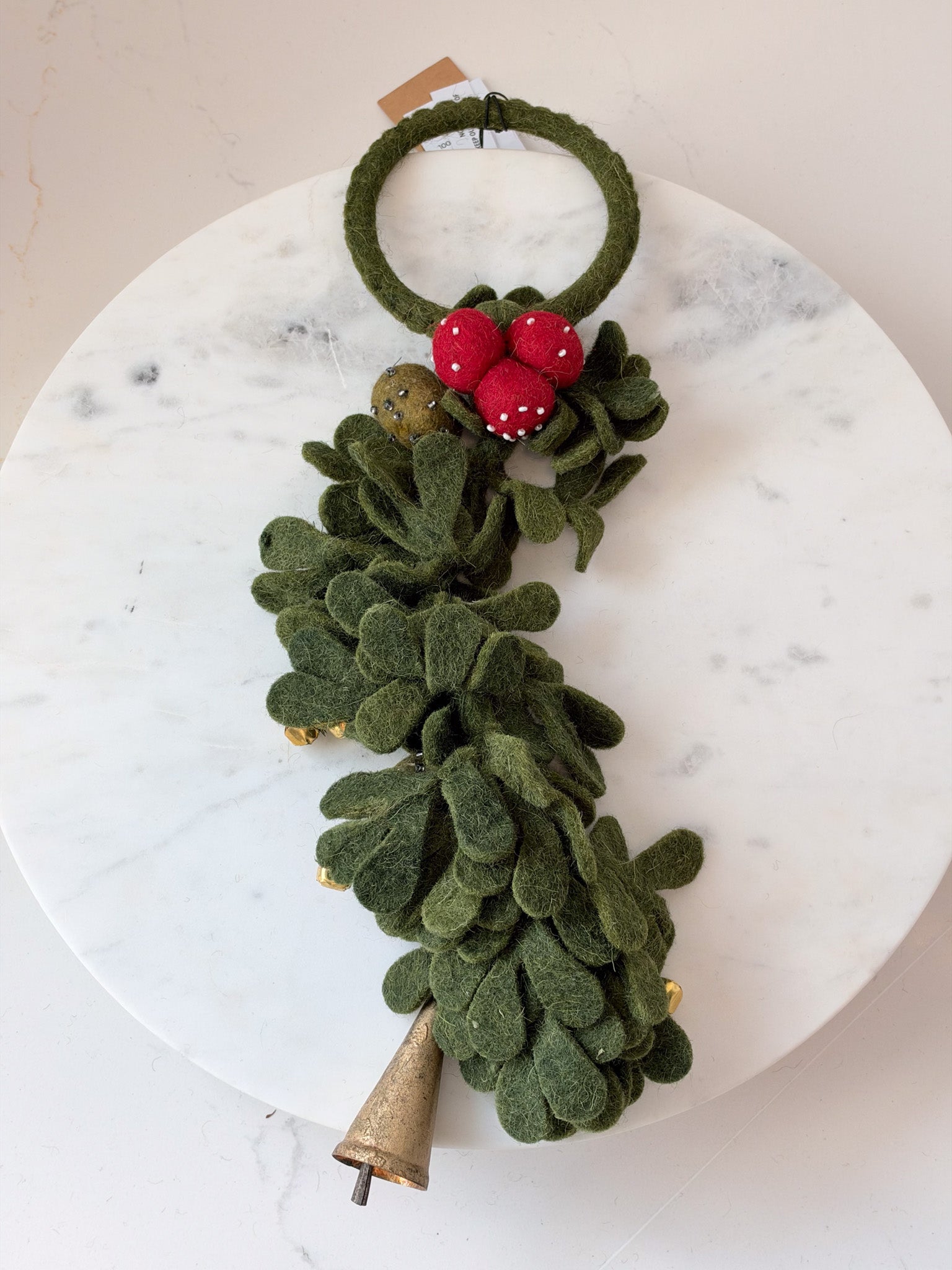 Under the Mistletoe Door Hanger