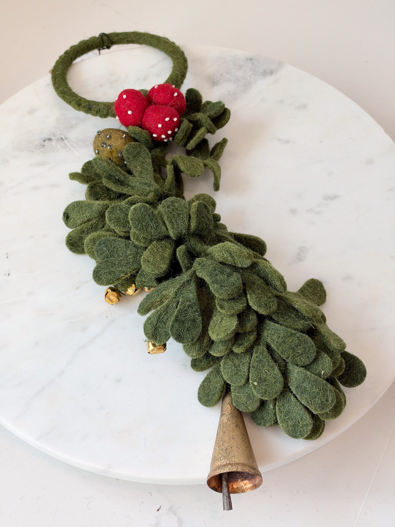 Under the Mistletoe Door Hanger