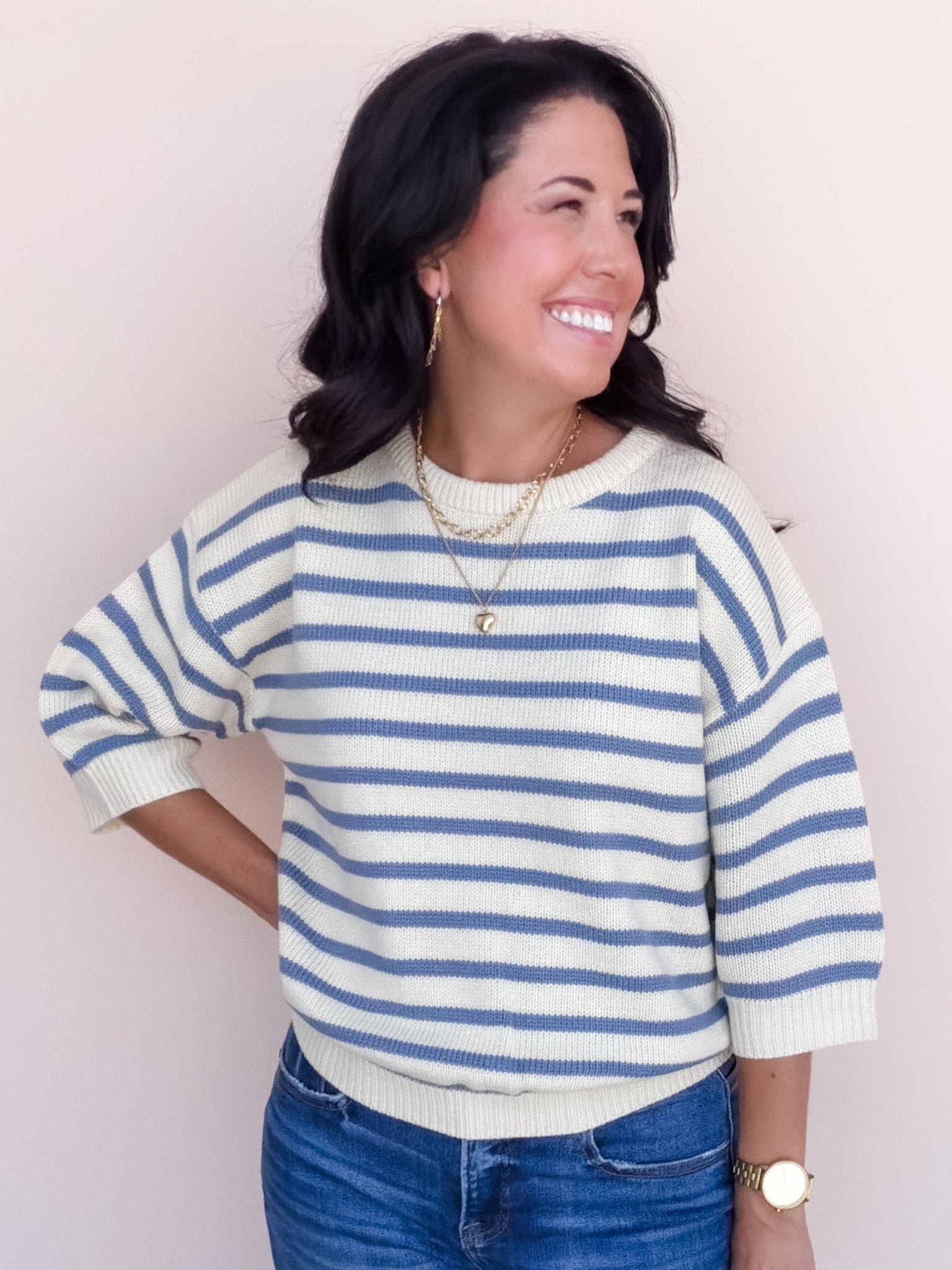 Halden Stripe Top | Butter Yellow