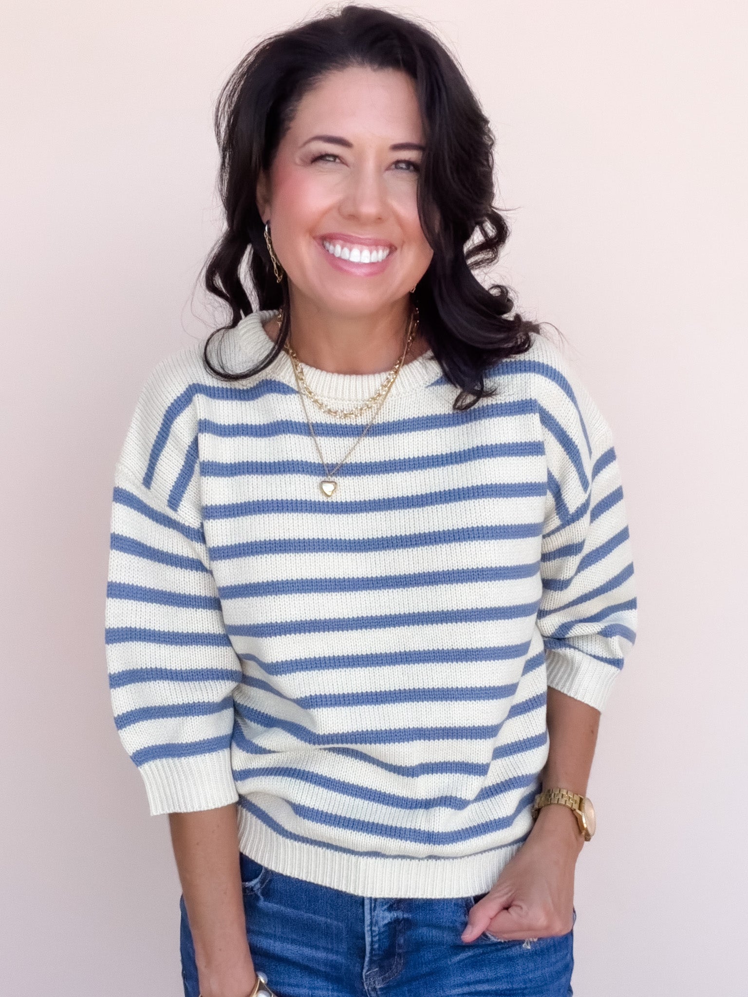 Halden Stripe Top | Butter Yellow