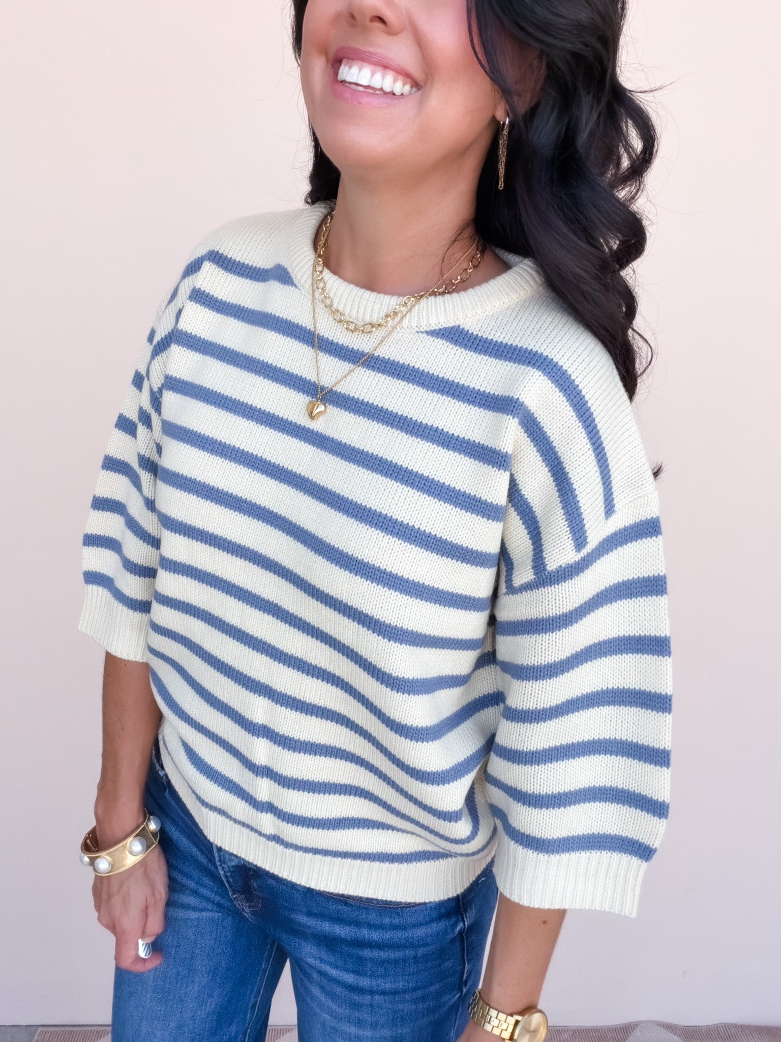 Halden Stripe Top | Butter Yellow