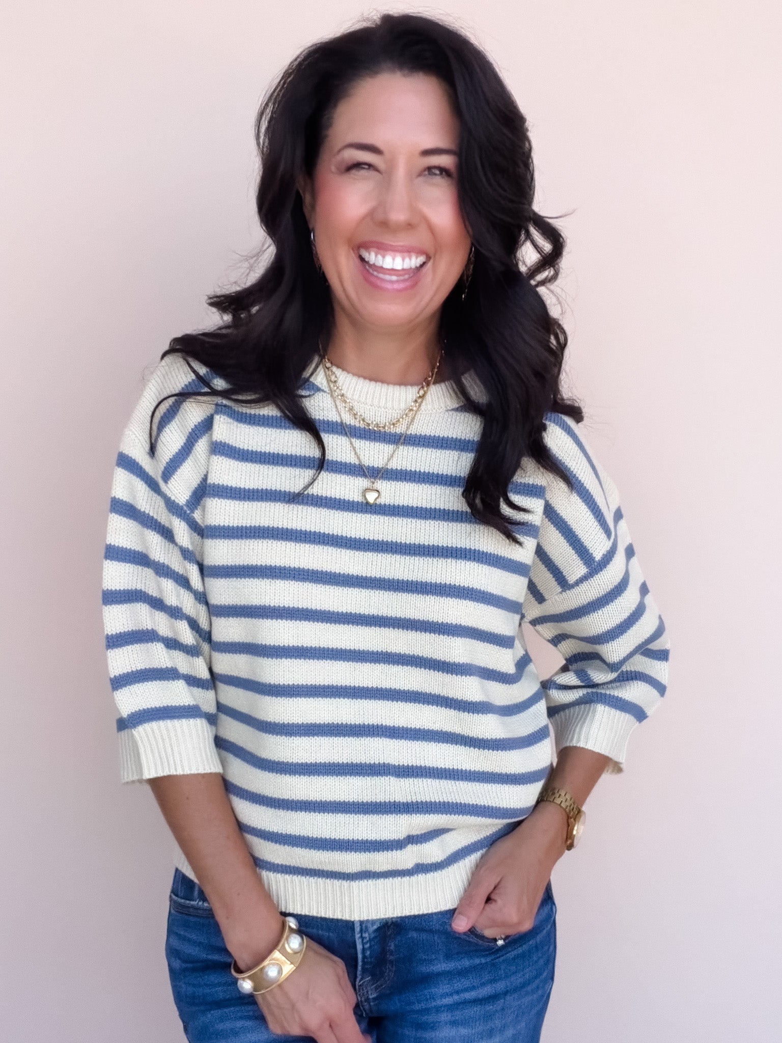Halden Stripe Top | Butter Yellow