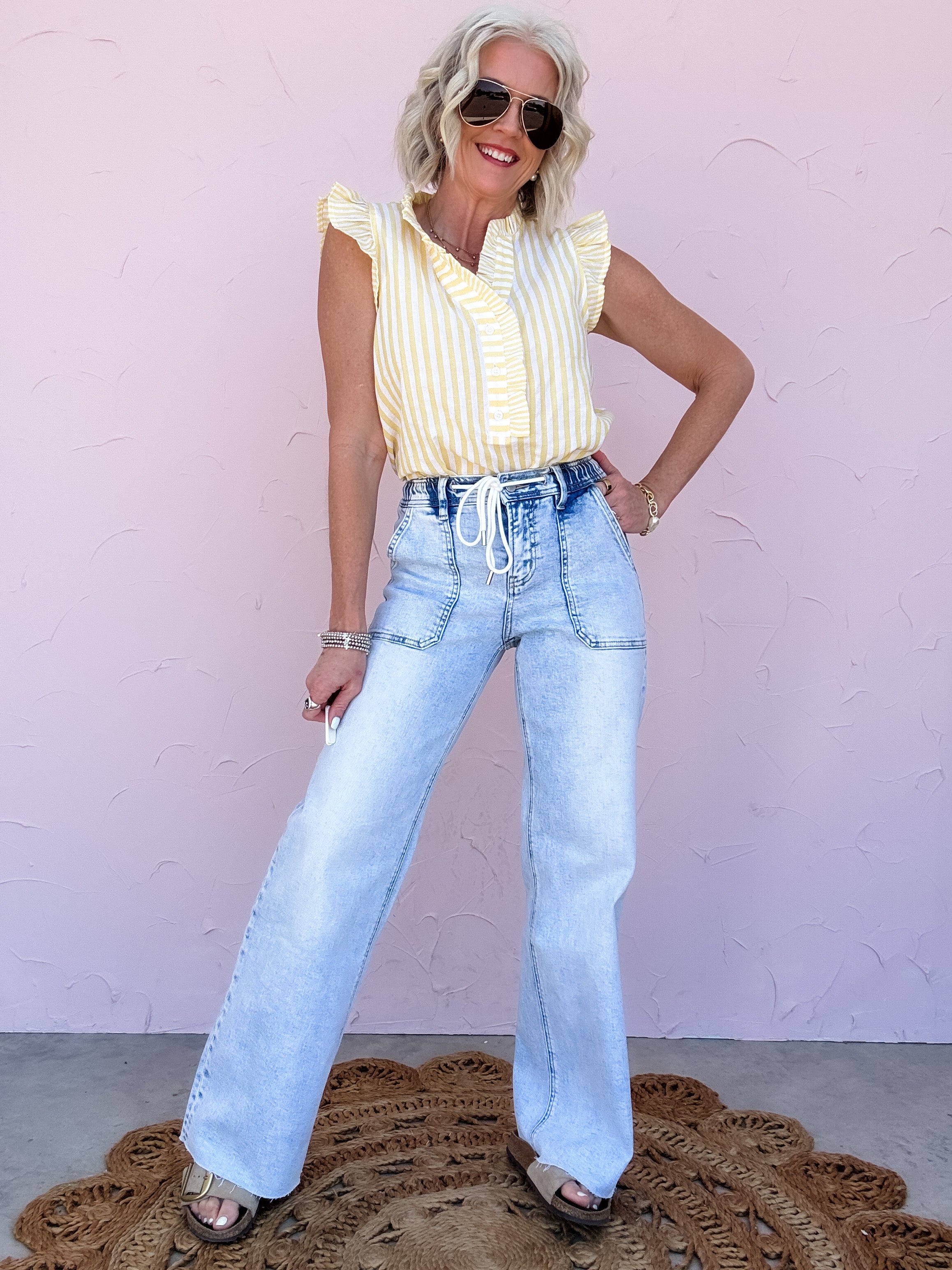 Lemon Drop Lines Top