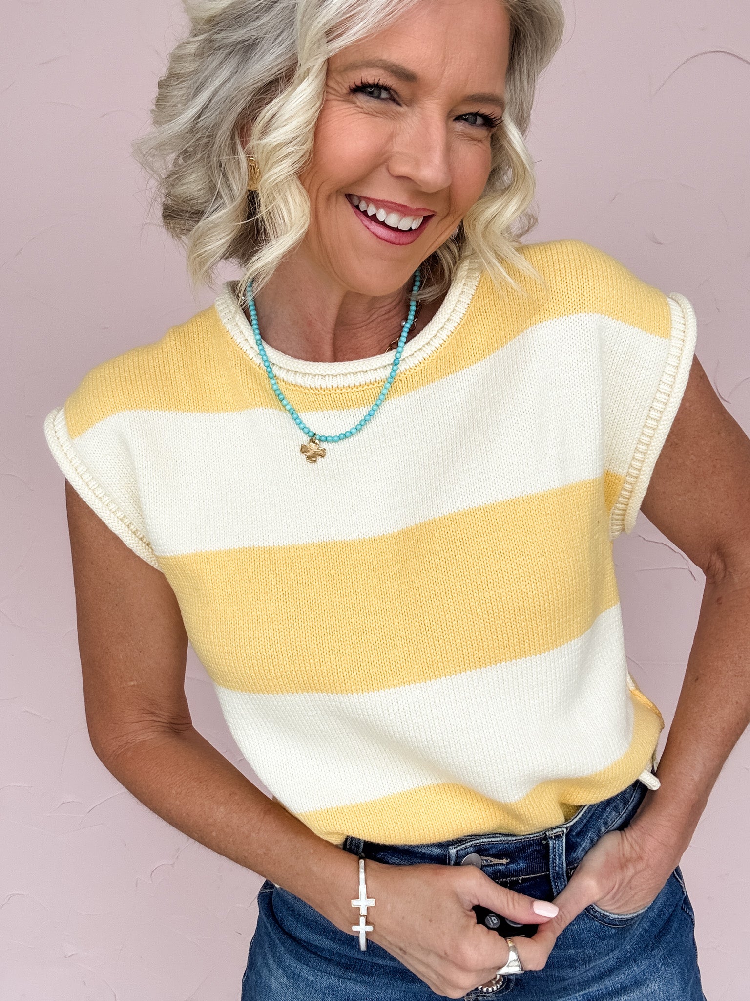 Simple Joys Stripe Knit Top