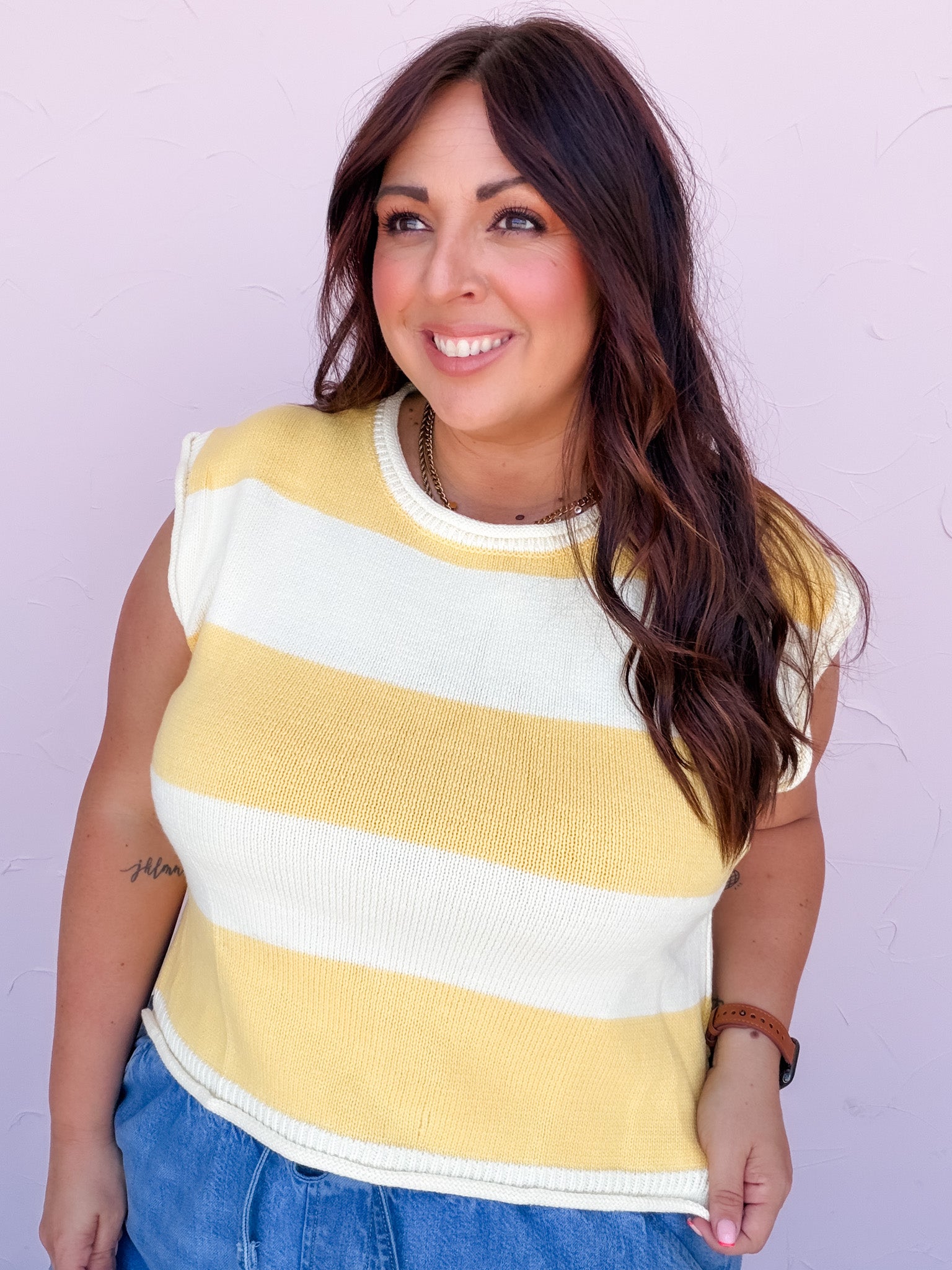 Simple Joys Stripe Knit Top