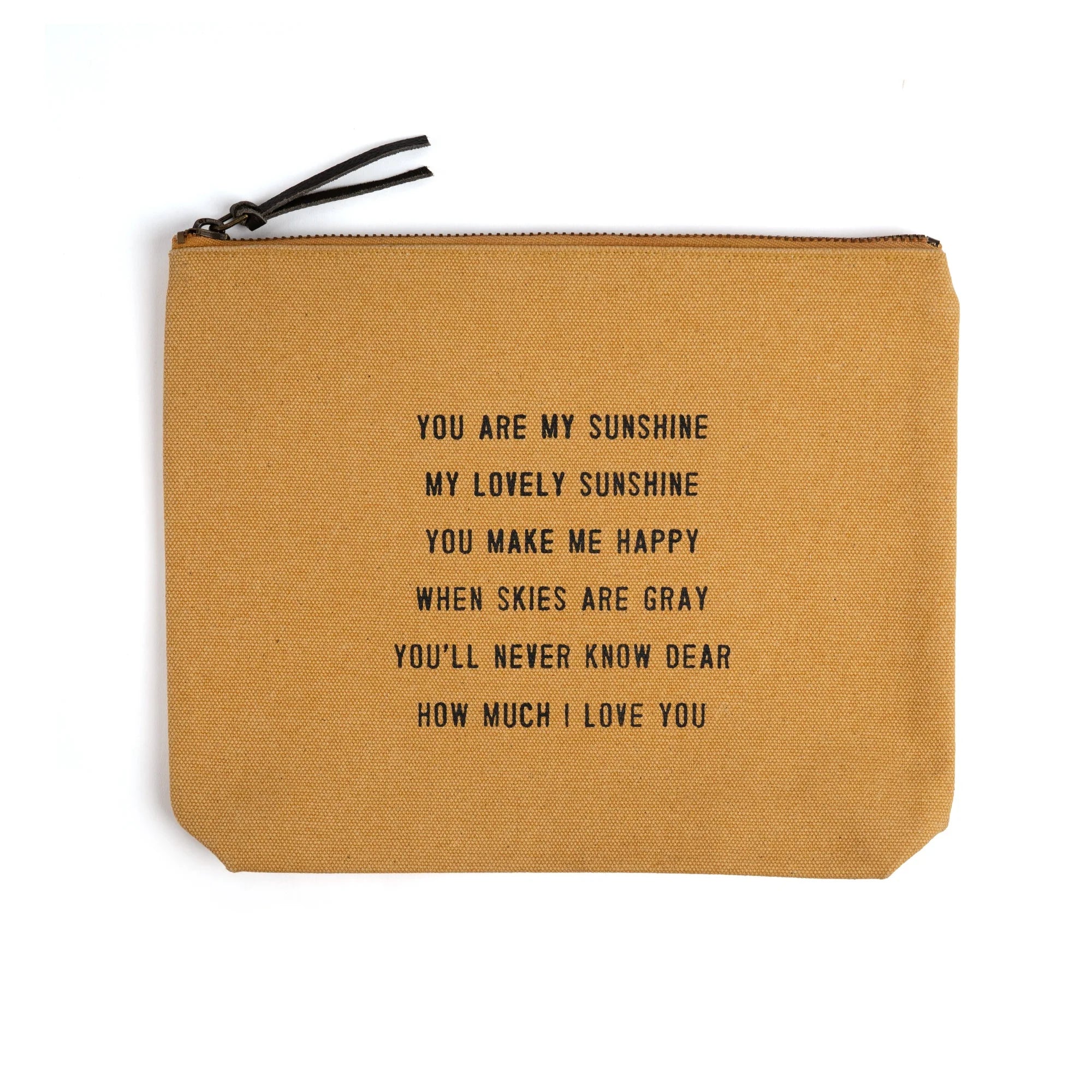 Sunshine Canvas Zip Bag