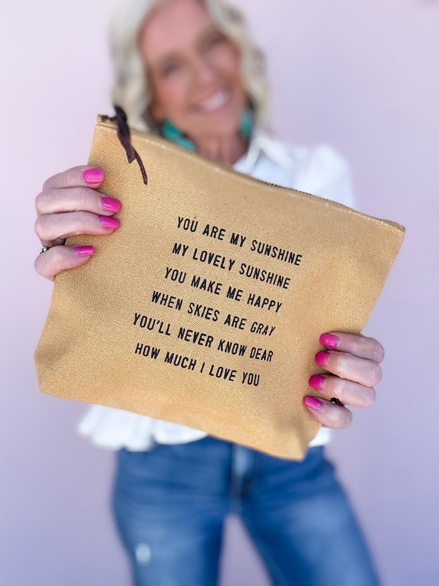 Sunshine Canvas Zip Bag