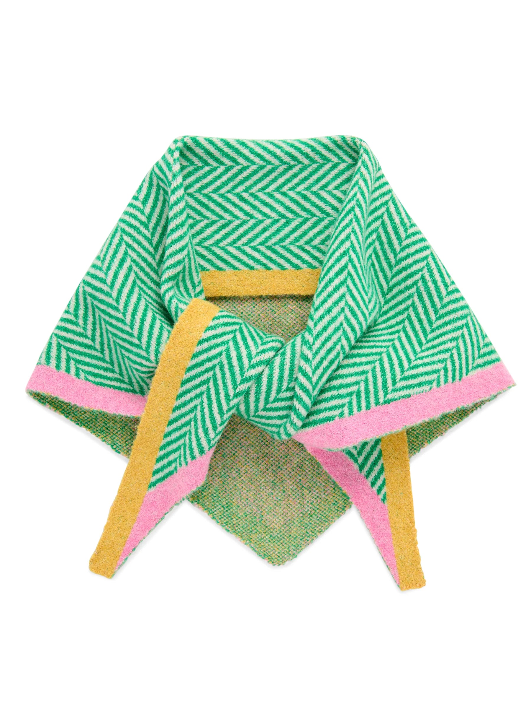 Ziggy Triangle Scarf | Green