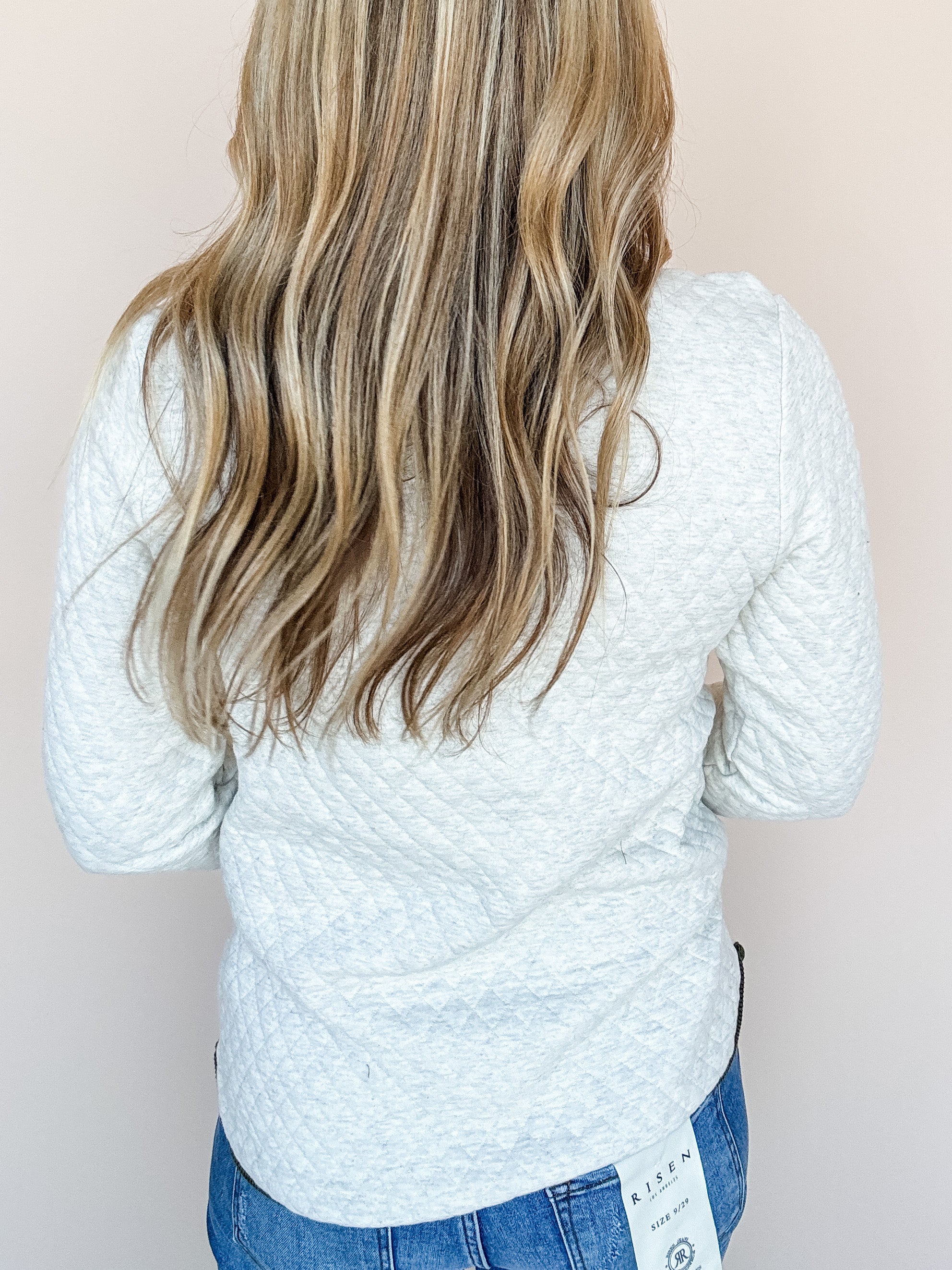 Creamy Quilted Bliss Pullover